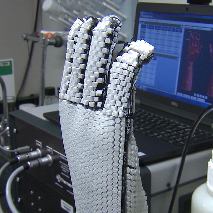 Aerogel material applied to glove